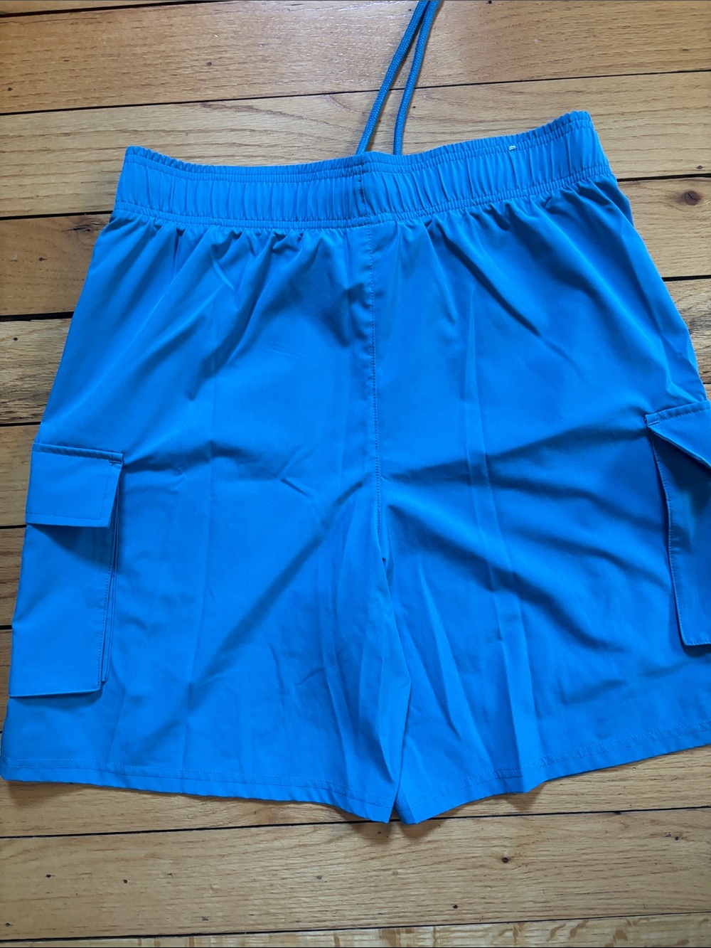 Champion Blue Cargo Shorts with Logo - Picture 4 of 5